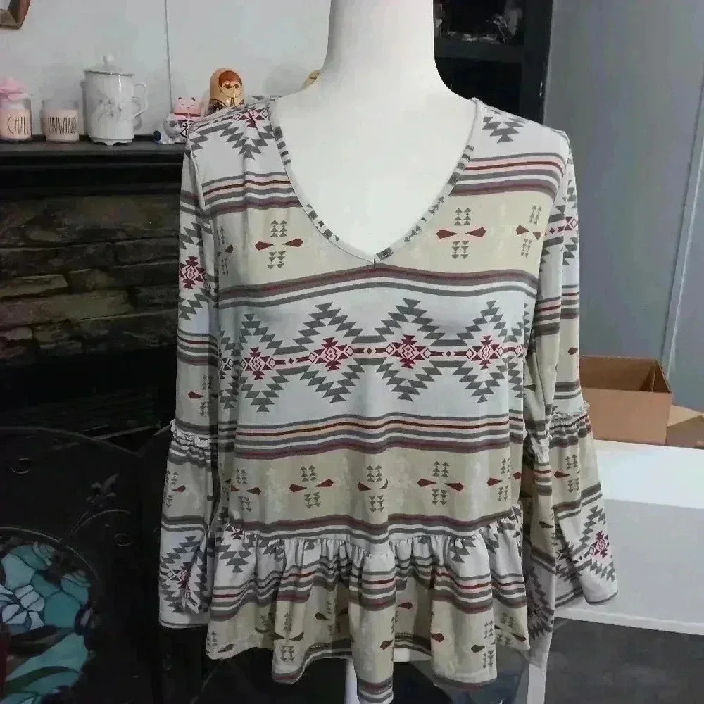 Chic Aztec‎ Simply Southern Top